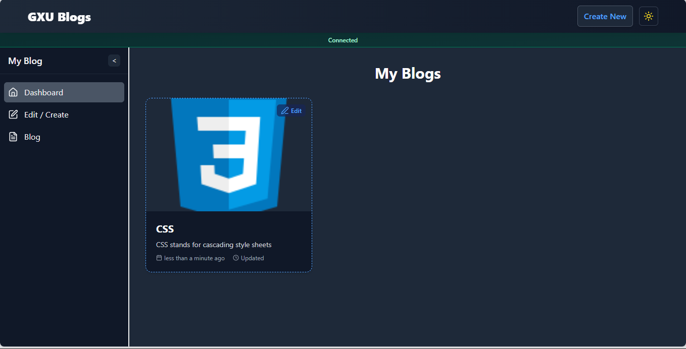 Blog Dashboard